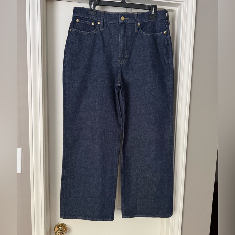J. Crew Women's Relaxed Jeans in Dark Blue